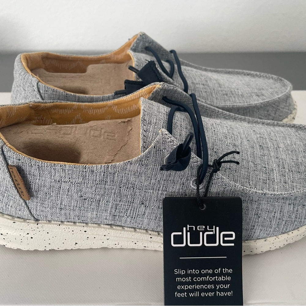 NEW Hey Dude Wendy Shoes. Chambray light blue color. Women’s size 7.